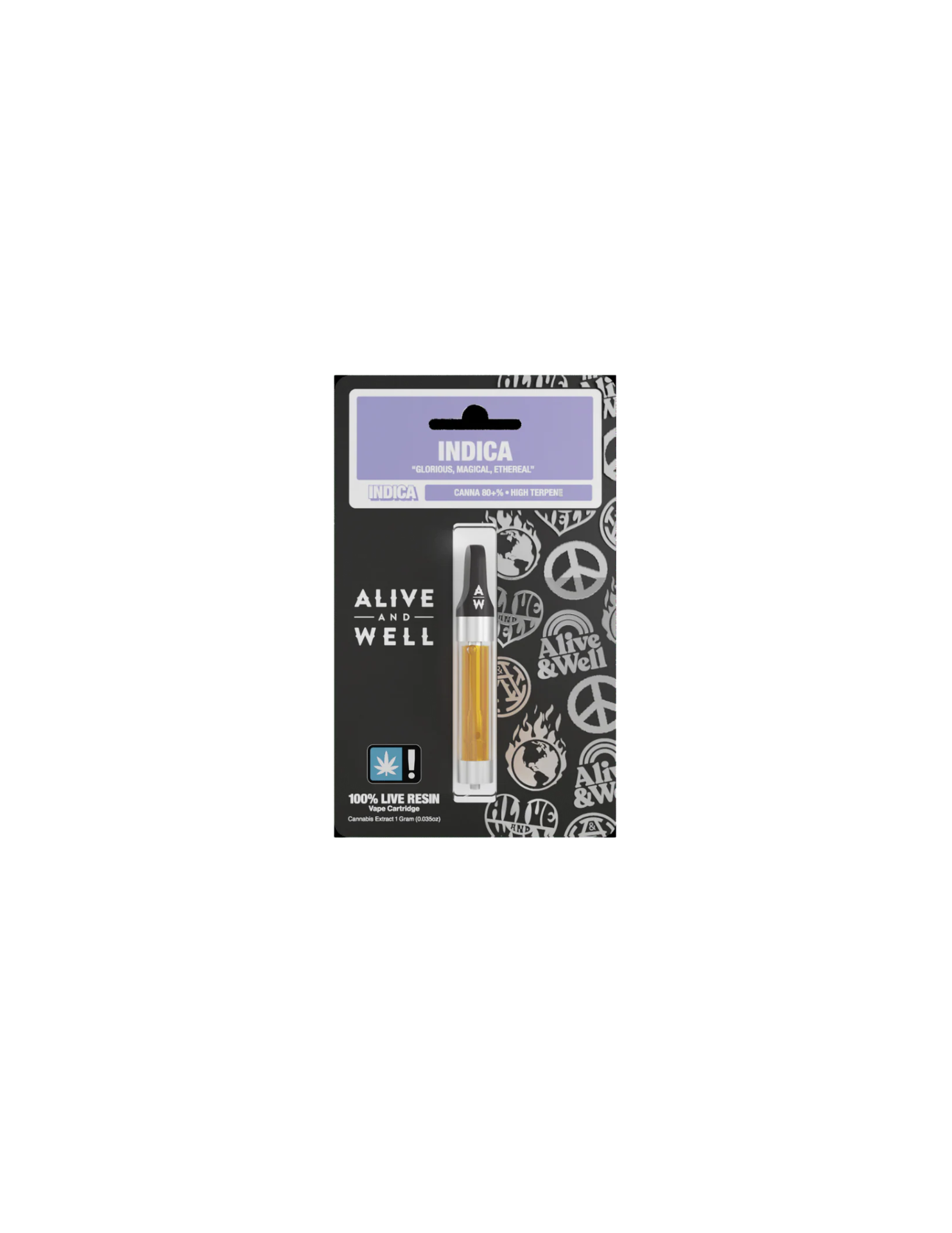 Alive And Well Craft Resin THCa 510 Cartridge / GSC Indica